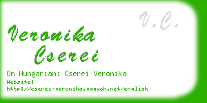 veronika cserei business card